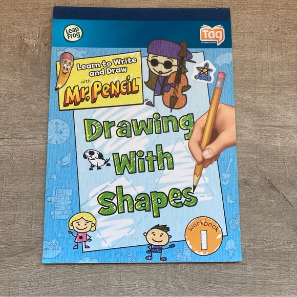 Learn to write and draw with Mr. Pencil workbook 1 LeapReader LeapFrog Tag Book - Picture 1 of 2